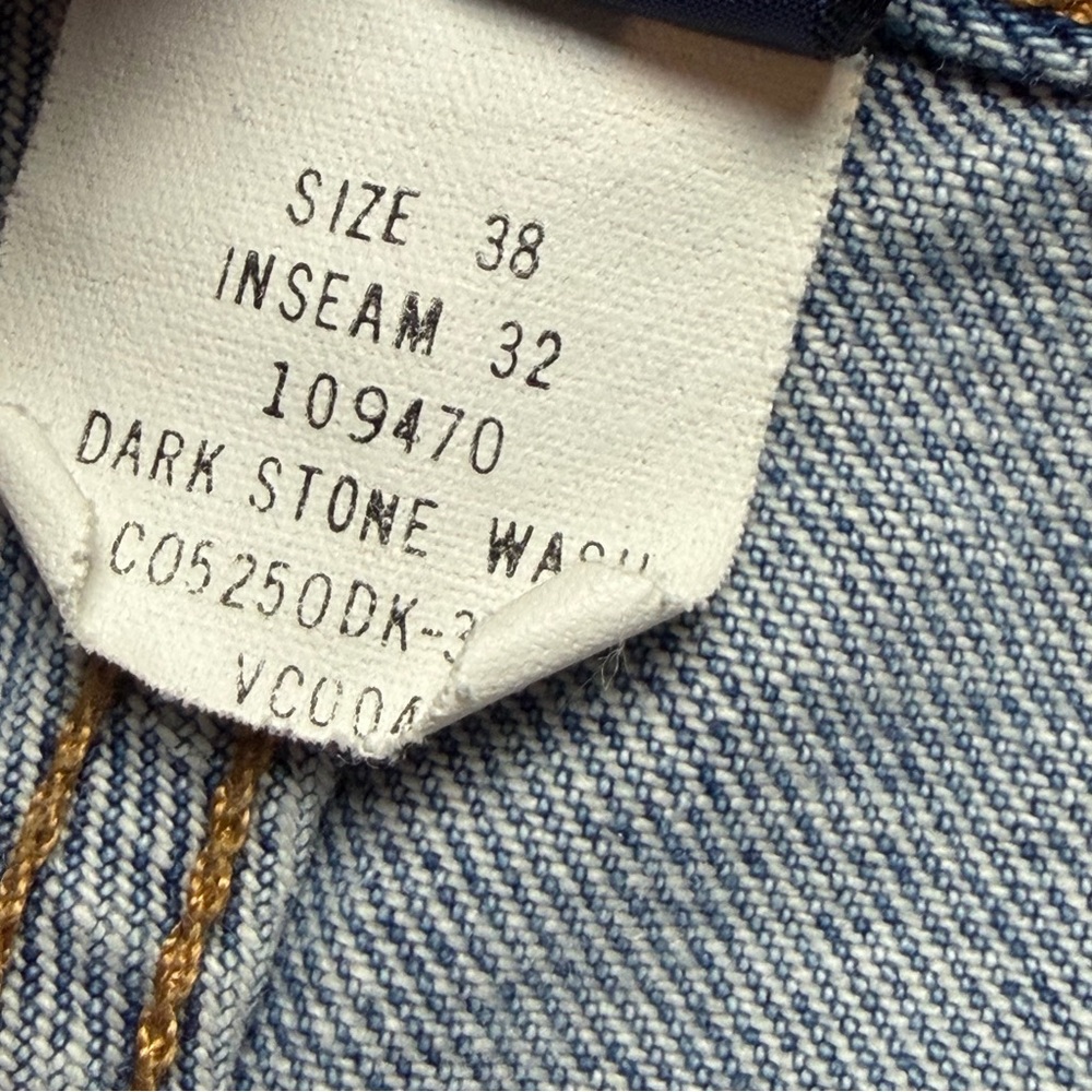Vintage 90’s Chaps Ralph Lauren Jeans Mens 38x32 Relaxed Straight Denim Y2K Blue - Picture 7 of 13